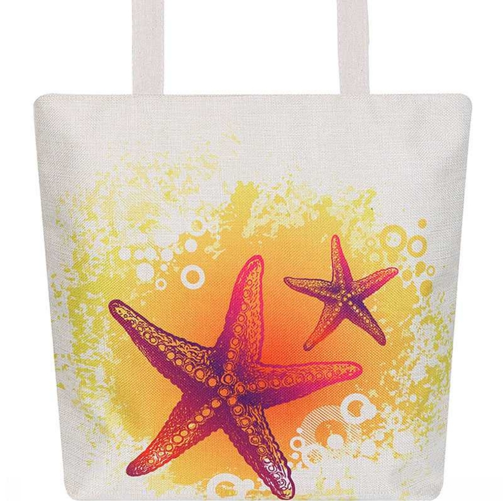 Stylish Star Fish Print Ecco Tote Bag Keta's Closet Boutique